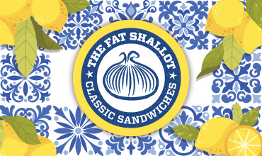 Fat Shallot special event art, Mediterranean Feast at Gillson Beach