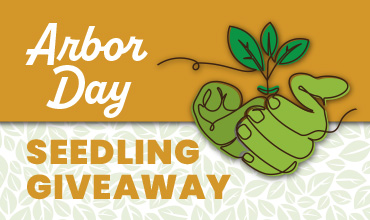 Arbor Day Seedling Giveaway event art